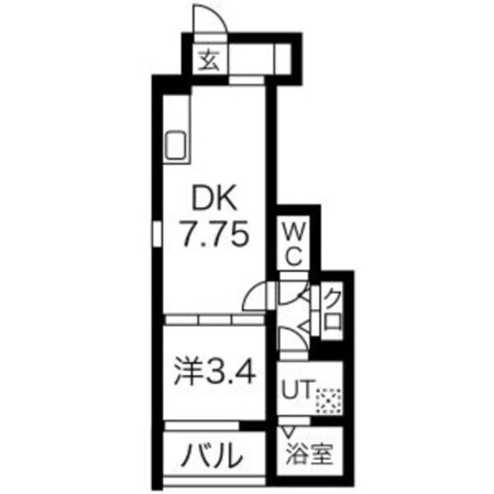 長瀬駅 徒歩7分 1階の物件間取画像